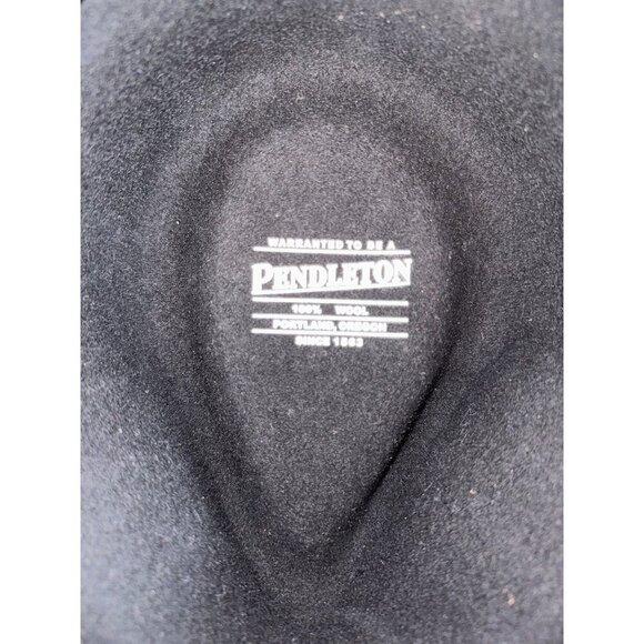 Pendleton Mens Black Felt Wool Fedora Hat Western Large - Picture 6 of 7